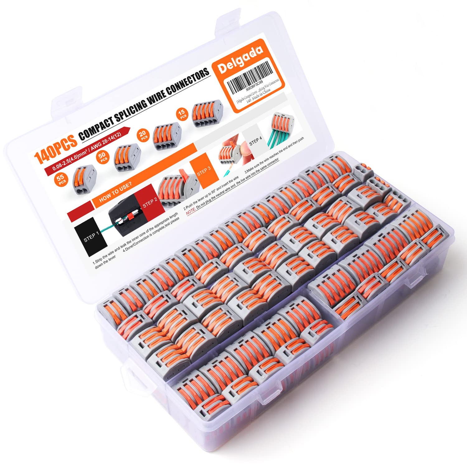 Delgada 140pcs Wire Connectors Nuts- Assorted Pack - electrical connectors | Mubboo