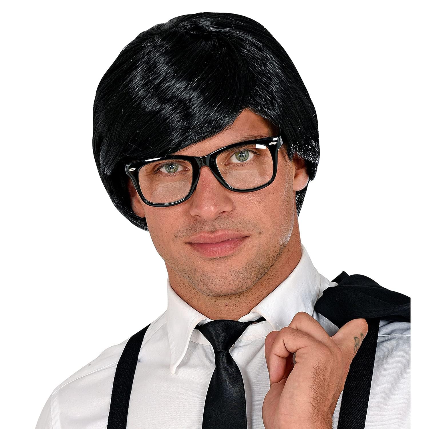 Widmann 02456 Wig for Various Characters, Synthetic Hair, Theme Party, Carnival