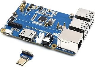 Waveshare Pi Zero 2 W to Raspberry Pi 3 Model B/B+ Adapter, Alternative for Raspberry Pi 3 Model B/B+, Onboard 4-CH USB Port, 100M Ethernet Port, HDMI Port, USB Audio Headphone Port etc.