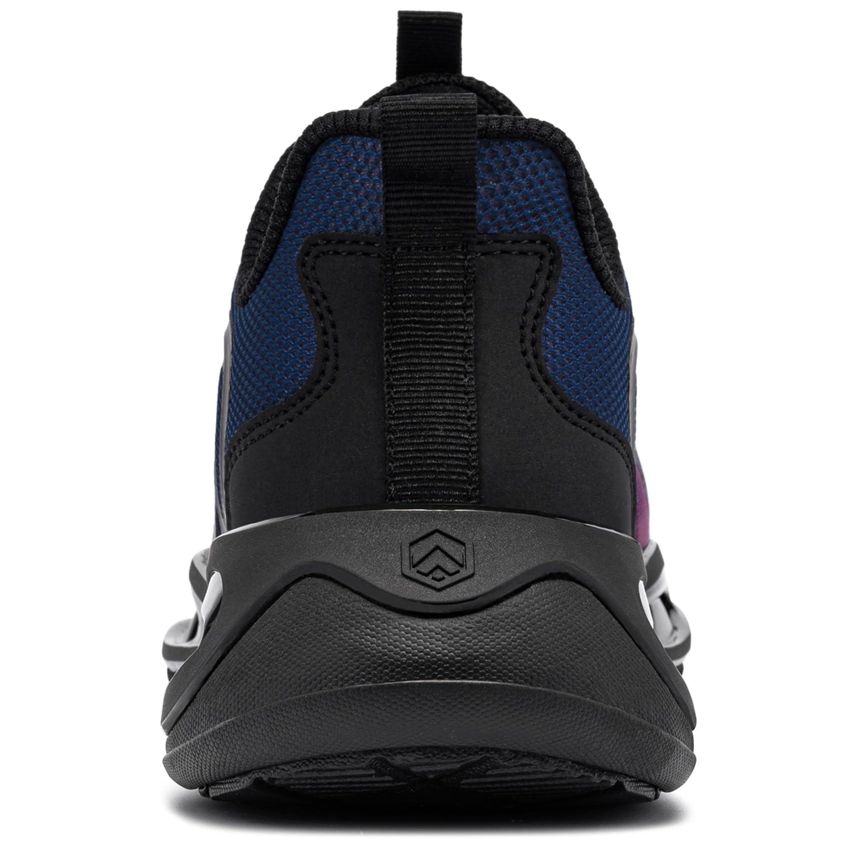 LARNMERN Zapatos de Seguridad Mujer Zapatillas de Seguridad Amortiguación Ligeros Comodidad Transpirabilidad Moda Zapatos de Trabajo(Azul Rosa,36EU)