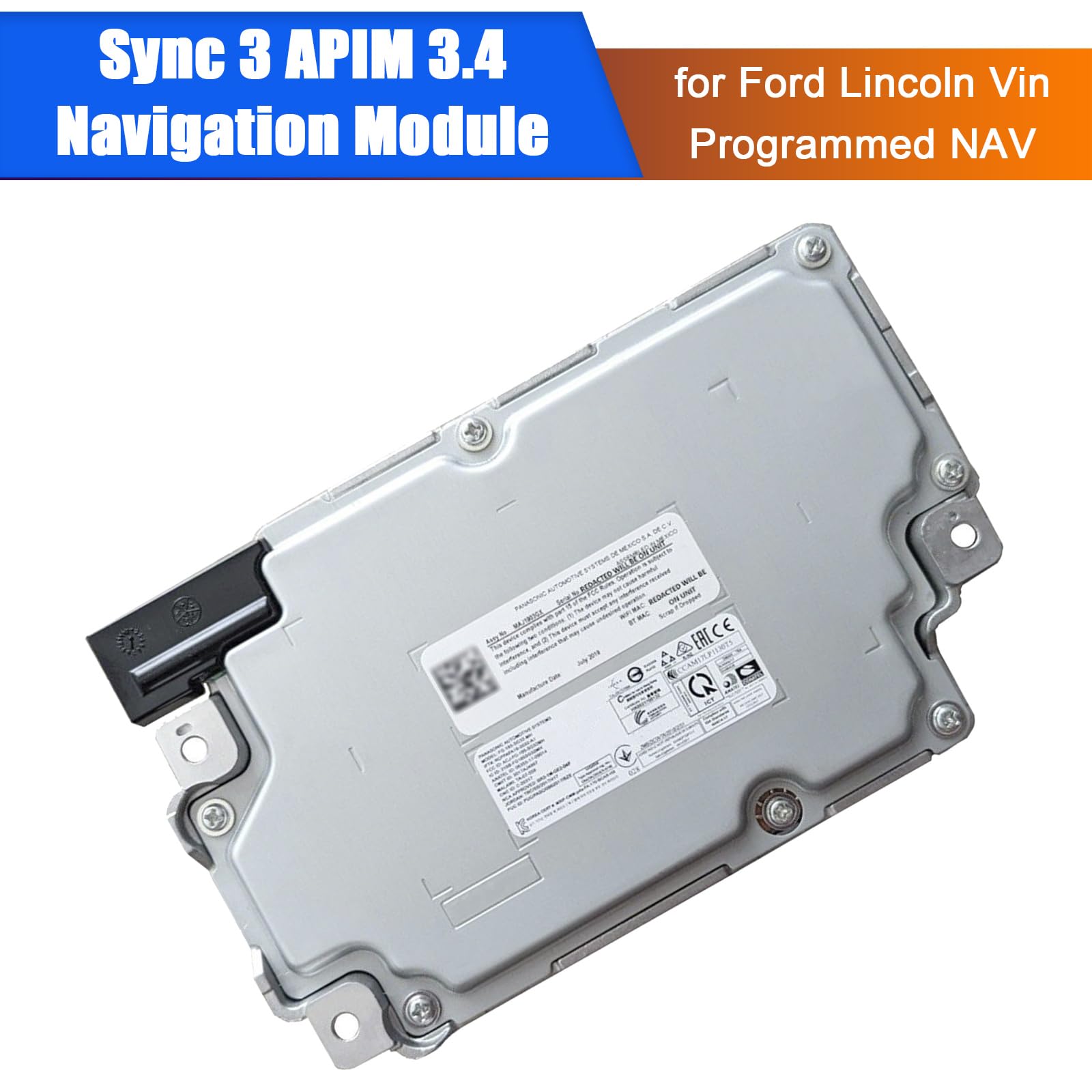 SYNC 3 APIM 3.4 Navigation Module Adatto per Ford Lincoln Vin Programmed NAV