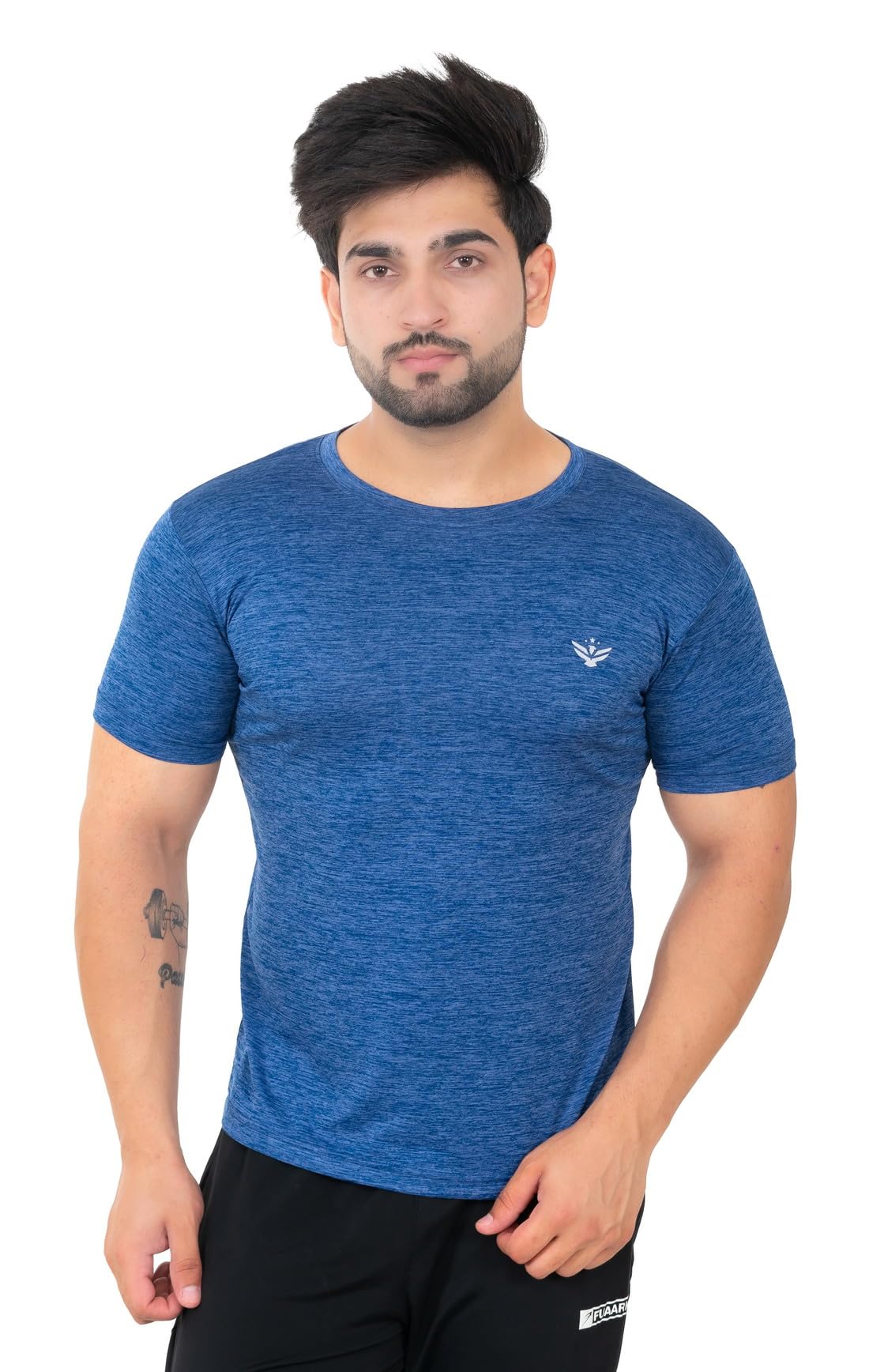 AMOLDO Men's Round Neck Half Sleeves Dry Fit Gym Regular Sports T Shirt-picture-12