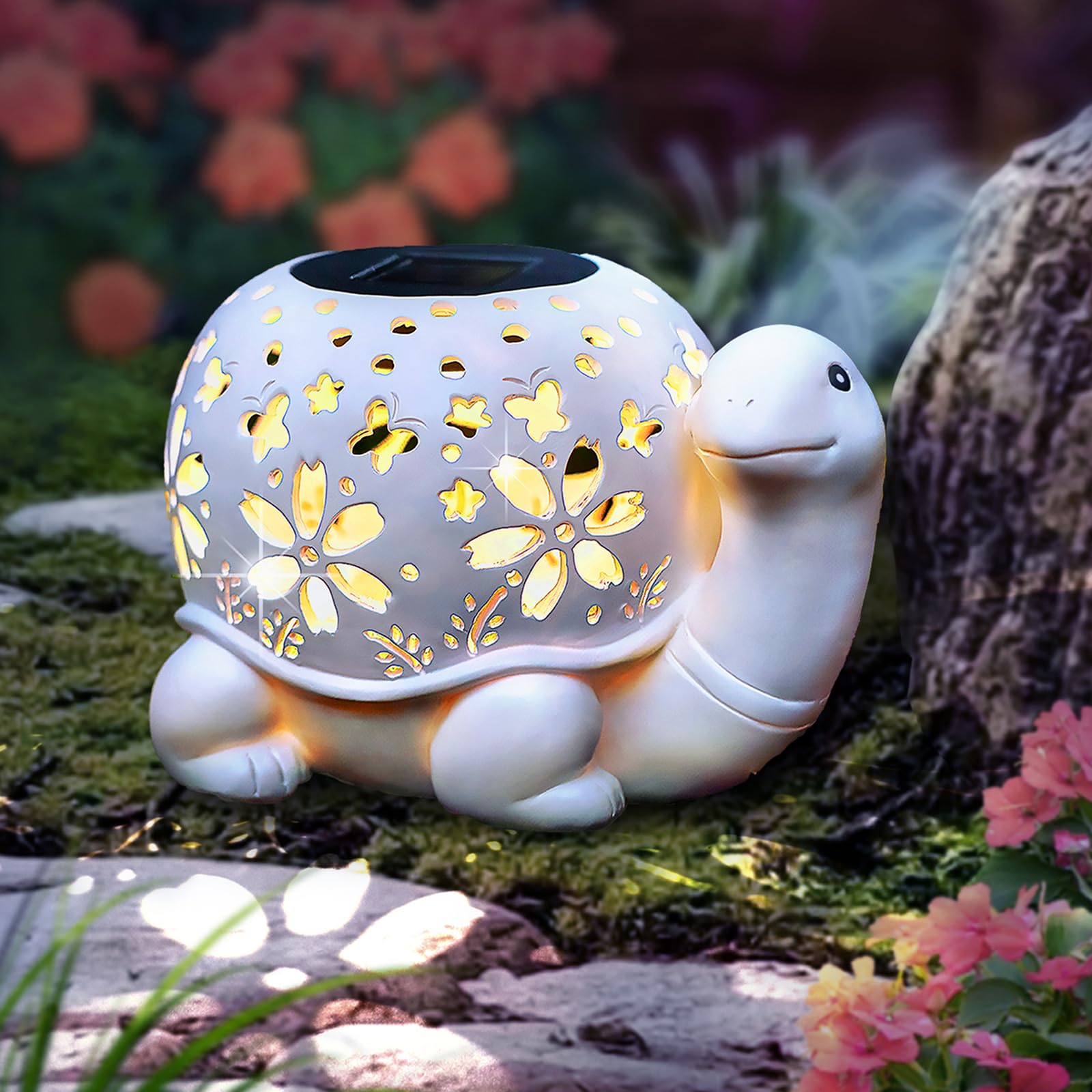 Acquista Luci Decorative Statuette Solari, Statuette di Tartaruga Rana in Resina, Statua da Giardino Esterno in Italia a partire da 23