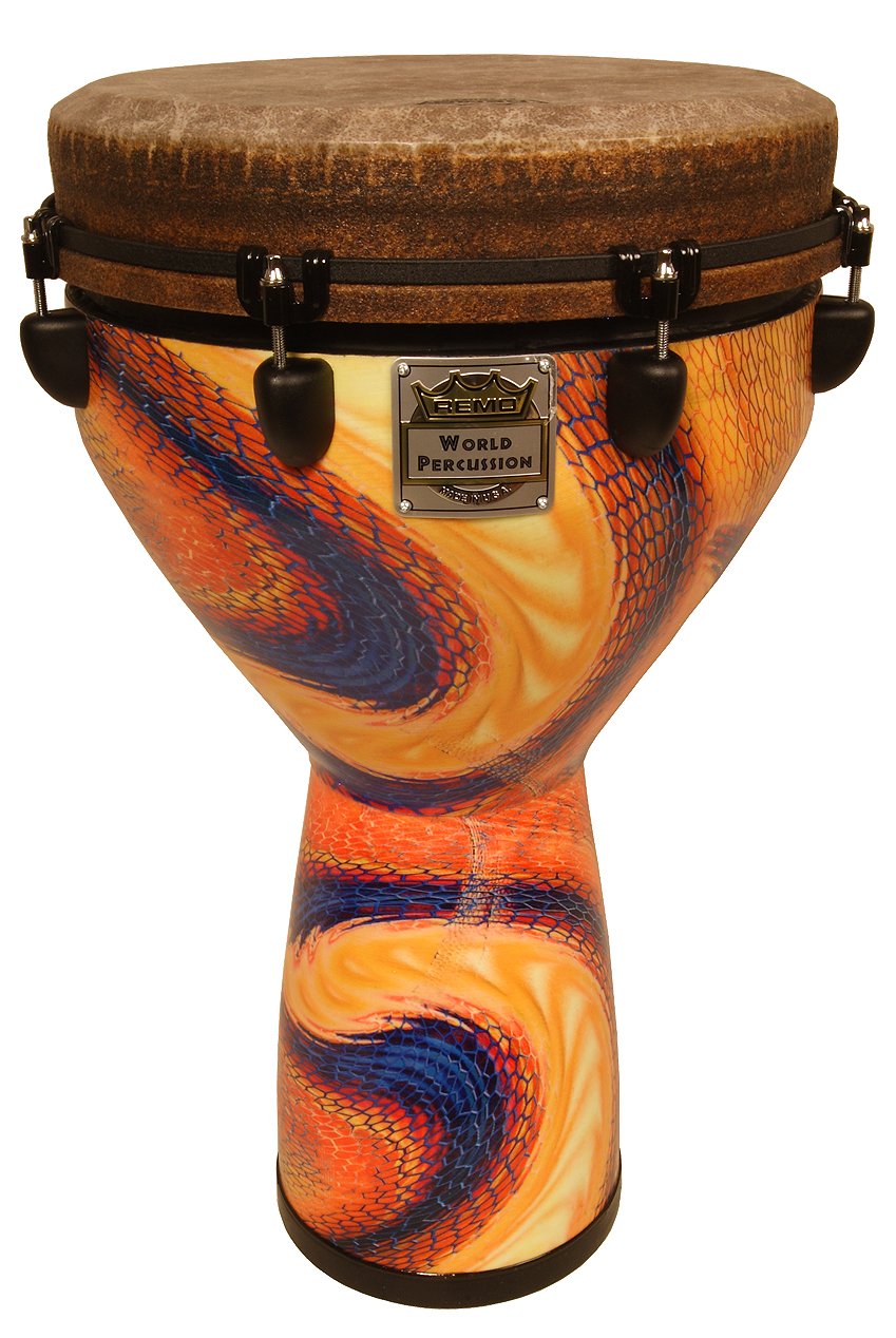 ( Package of 2) Remo Mondo Djembe, 14" x 25", Serpentine