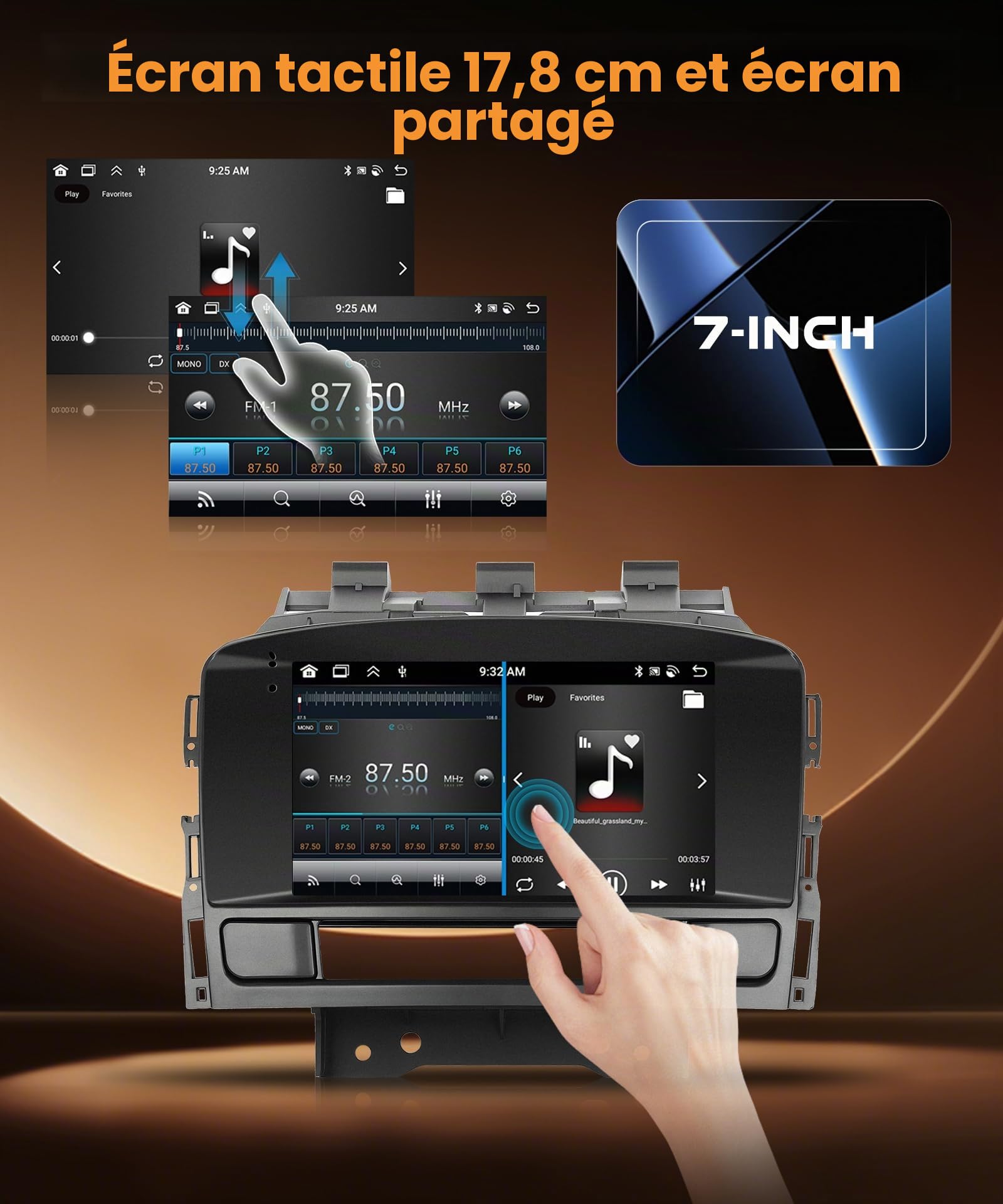 VECHTEL 8 Core 4G+64G Autoradio Android 15 pour Opel Astra J 2011-2012/Buick Excelle GT XT 2010-2014, 7'' HD IPS Écran Tactile avec Carplay Android Auto sans Fil GPS Wi-FI Bluetooth USB FM RDS Caméra