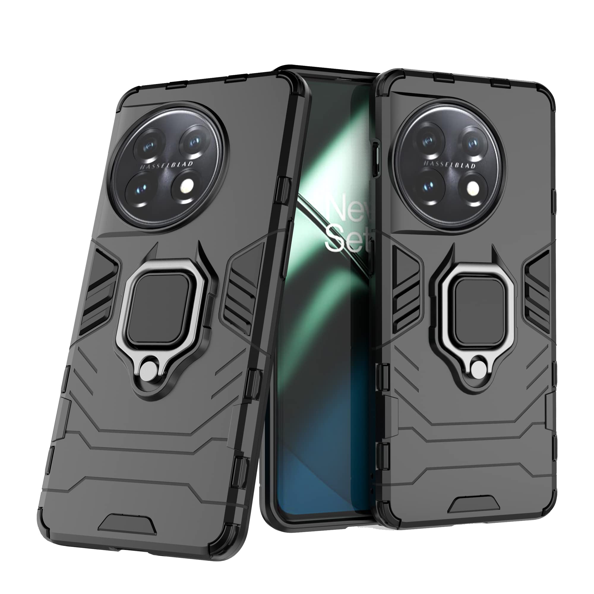 CEDO Rugged Oneplus 11 (5G) Defender Case | Rotating Ring Holder & Kickstand in-Built | Military Grade Armor | Bumper Back Cover (Black) (B0BXGXZQQ9) Amazon Price History, Amazon Price Tracker