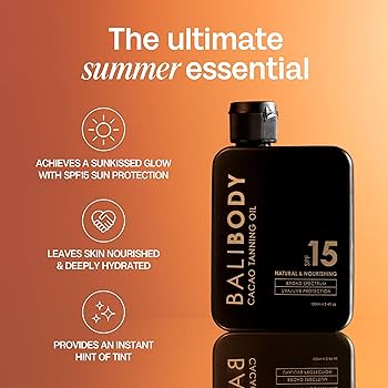 BALI BODY バリボディ　bali body Bali Body Cacao Tanning Oil No SPF/SPF6/SPF15 | Deep Natural