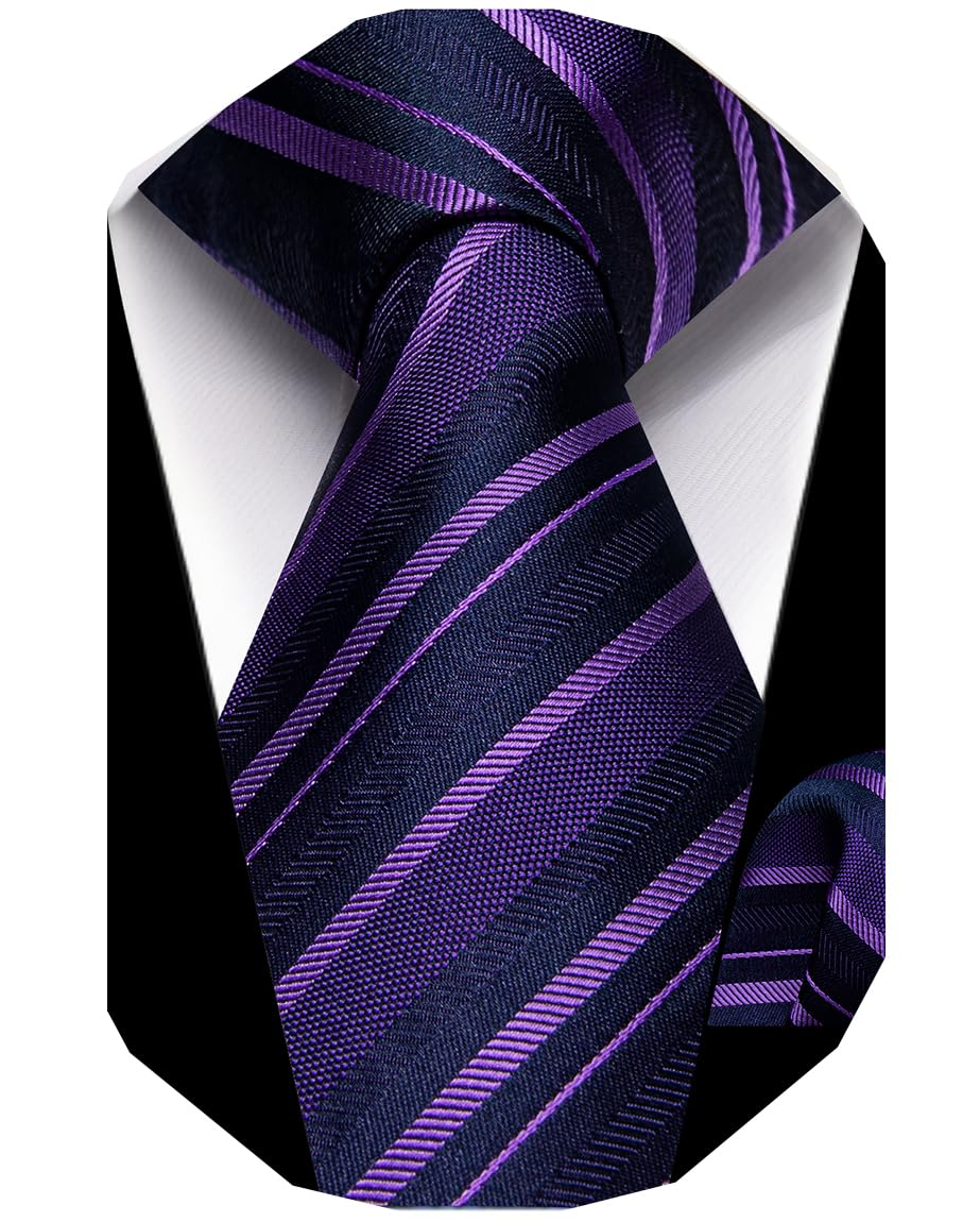 YourTies Boys Tie Silk Self Kids Necktie Pocket Square Set with Gift Box