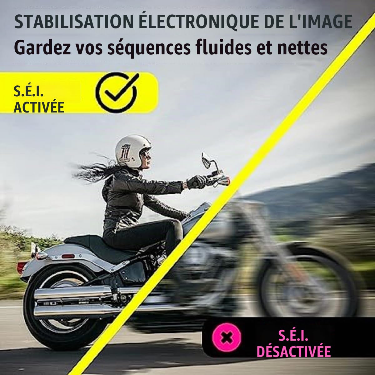Action Camera WiFi 4K 20MP, Vue Réglable EIS, Étanche à 40m, Sport Télécommandée Avec Set d'Accessoires Pour Casque