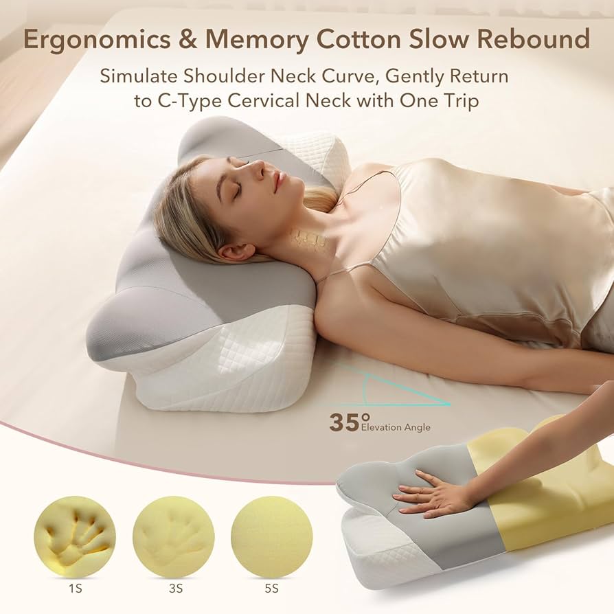 Amazon.com: Topmeta Cervical Pillow for Neck, Contour Memory