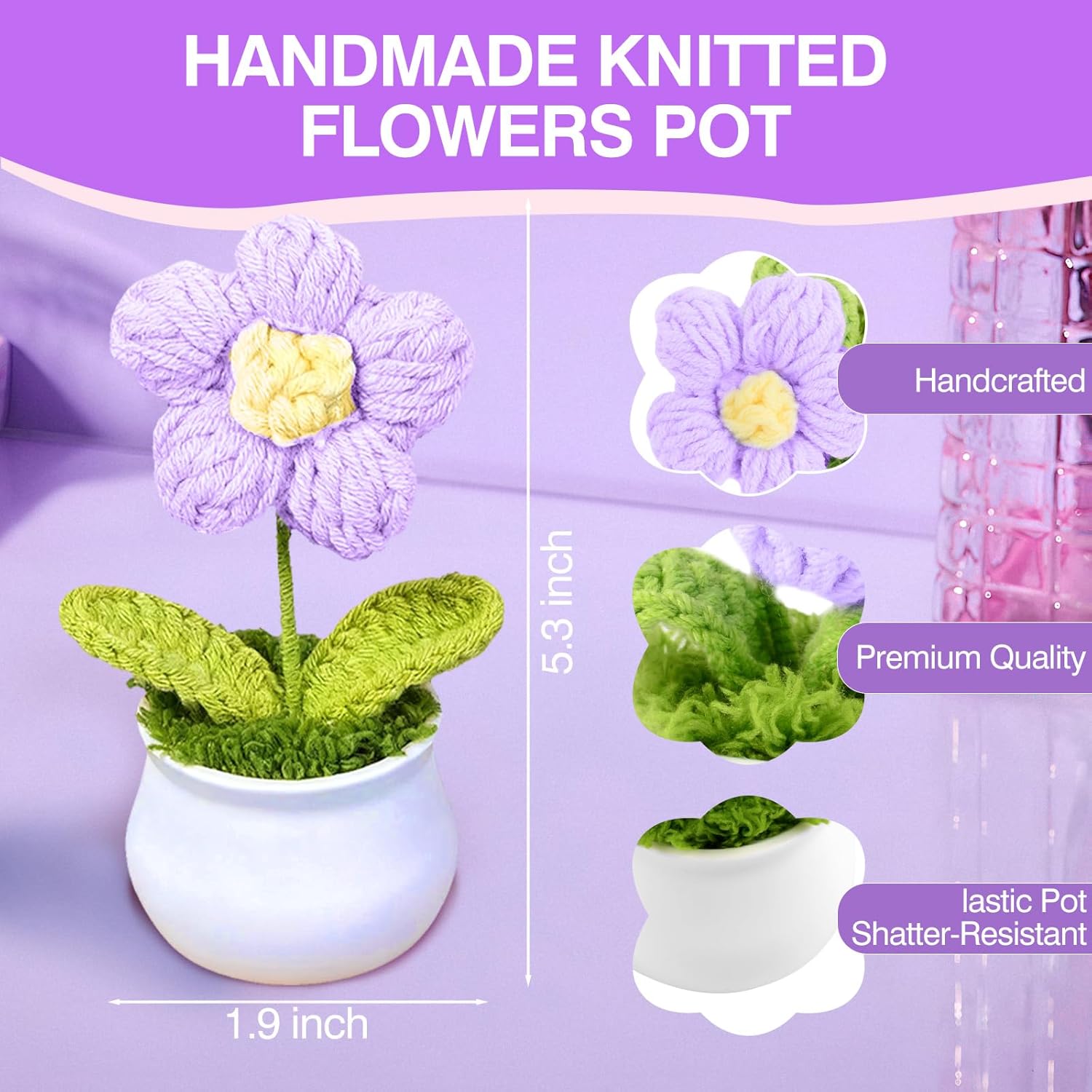 Teen Birthday Gifts for Girls, Valentines Day Gifts for Teen Girls 16-18 Women Sister Friends Daughter Niece, 7 Pcs Cute Daisy Bow Glass Cups Gift Basket for Teenage Girl - Image 3