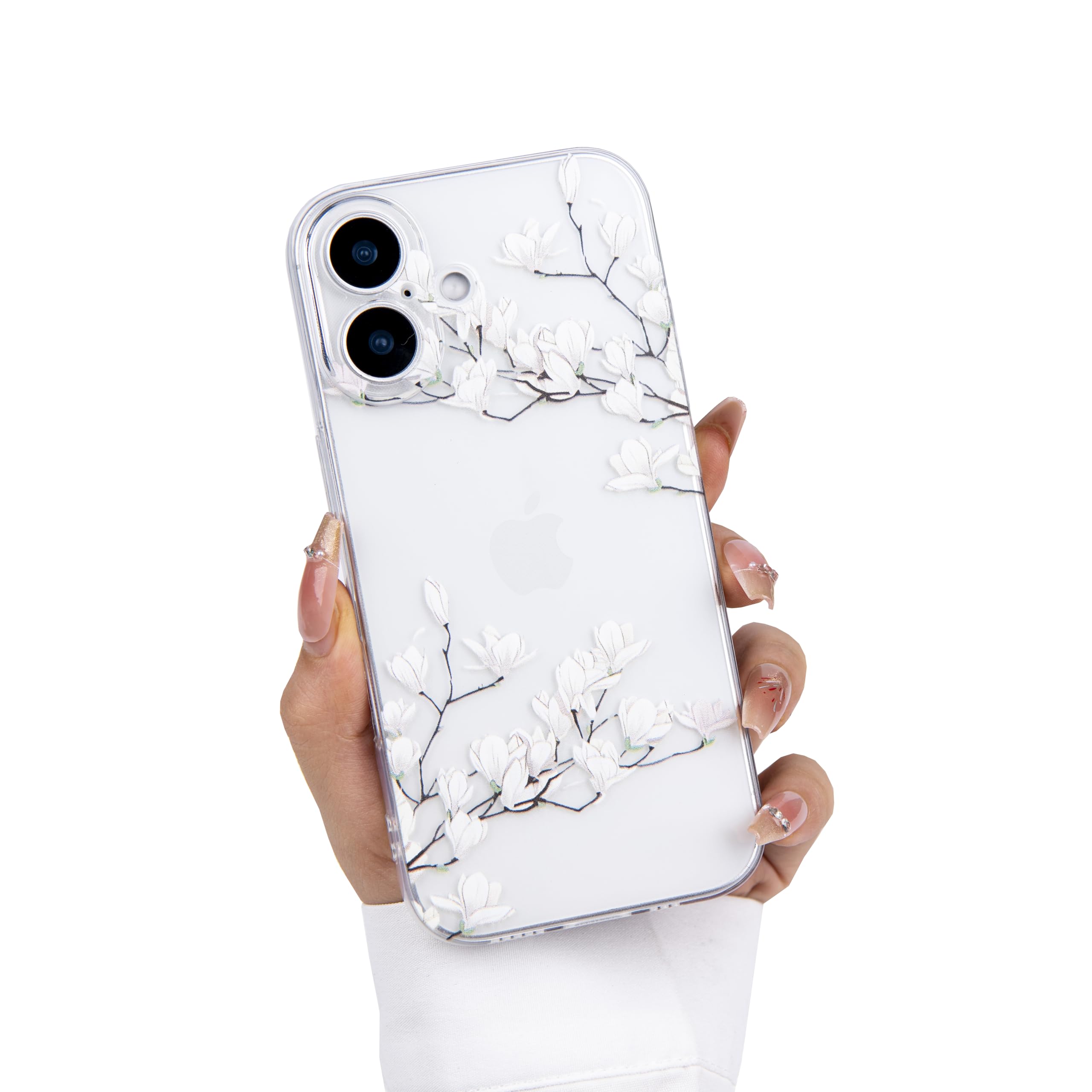 Einaily Hülle für iPhone 17 Case Crystal Clear Handyhülle Mode Chic Herz Muster Ultra Dünn Transparent Klare TPU Silikon Bumper Stoßfest Kratzfest Schutzhülle für iPhone 17 Slim Case Cover