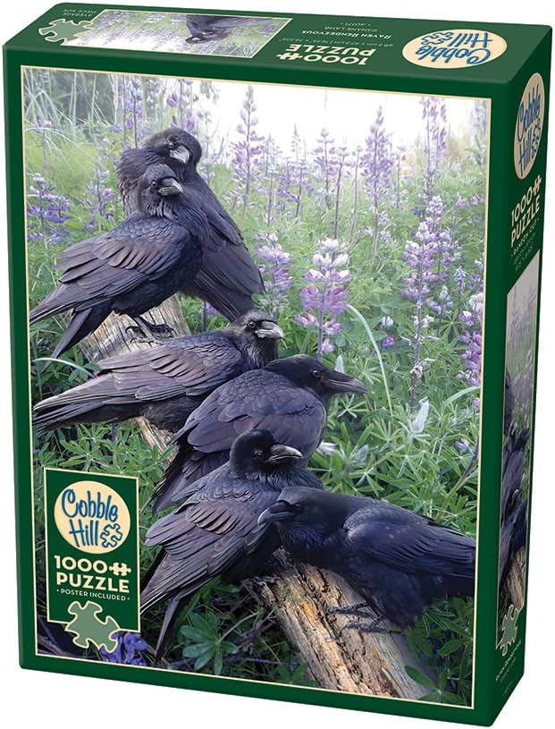 Cobble Hill 1000 Piece Puzzle - Raven Rendezvous - Sample Poster Included