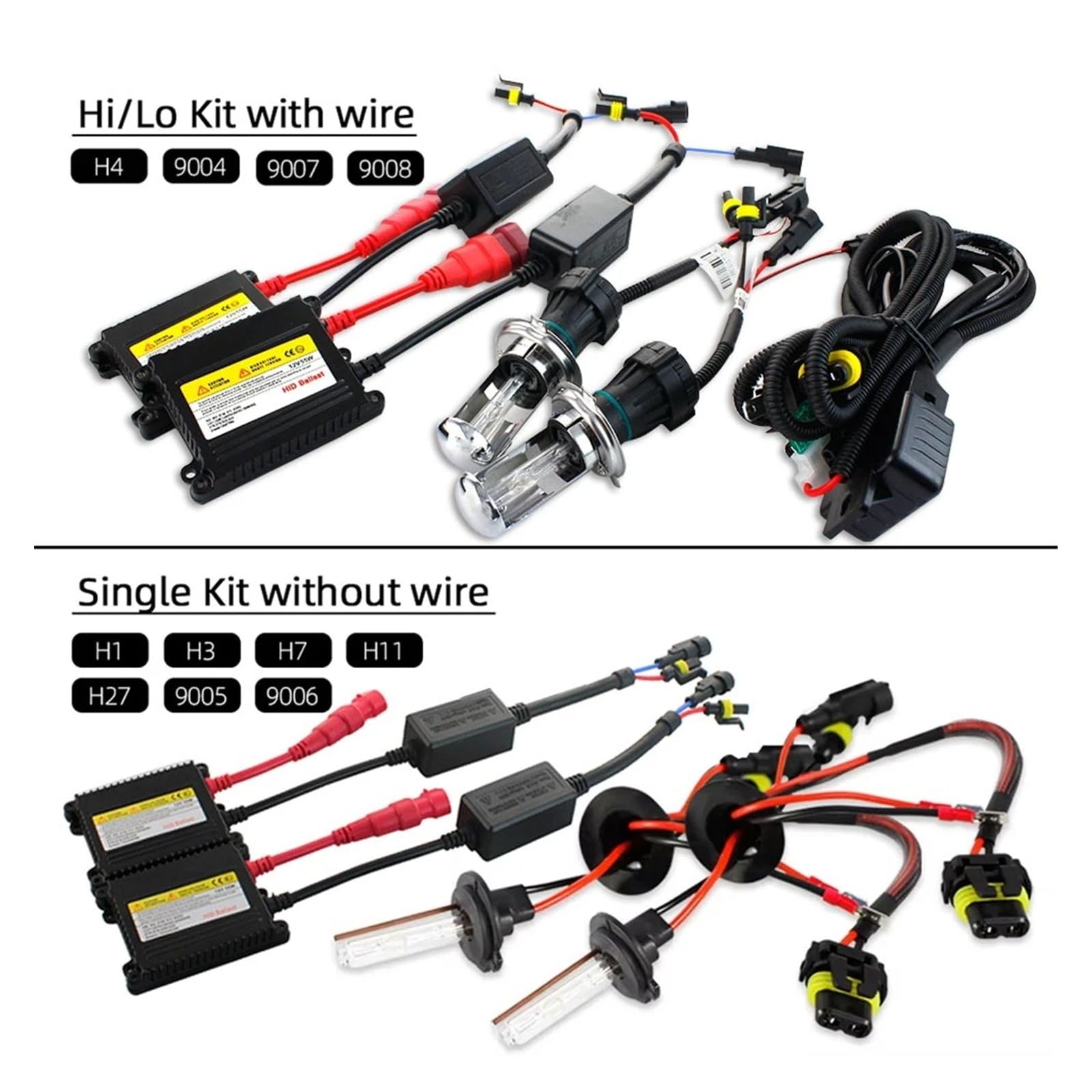 Xenon H7 35W 55W Kit De Lastre Bombilla Faro HID 12V H1 H3 H11 4300k 6000k Reemplace La Lámpara Halógena Xenon Ballast Hid(3K,55W_H11)