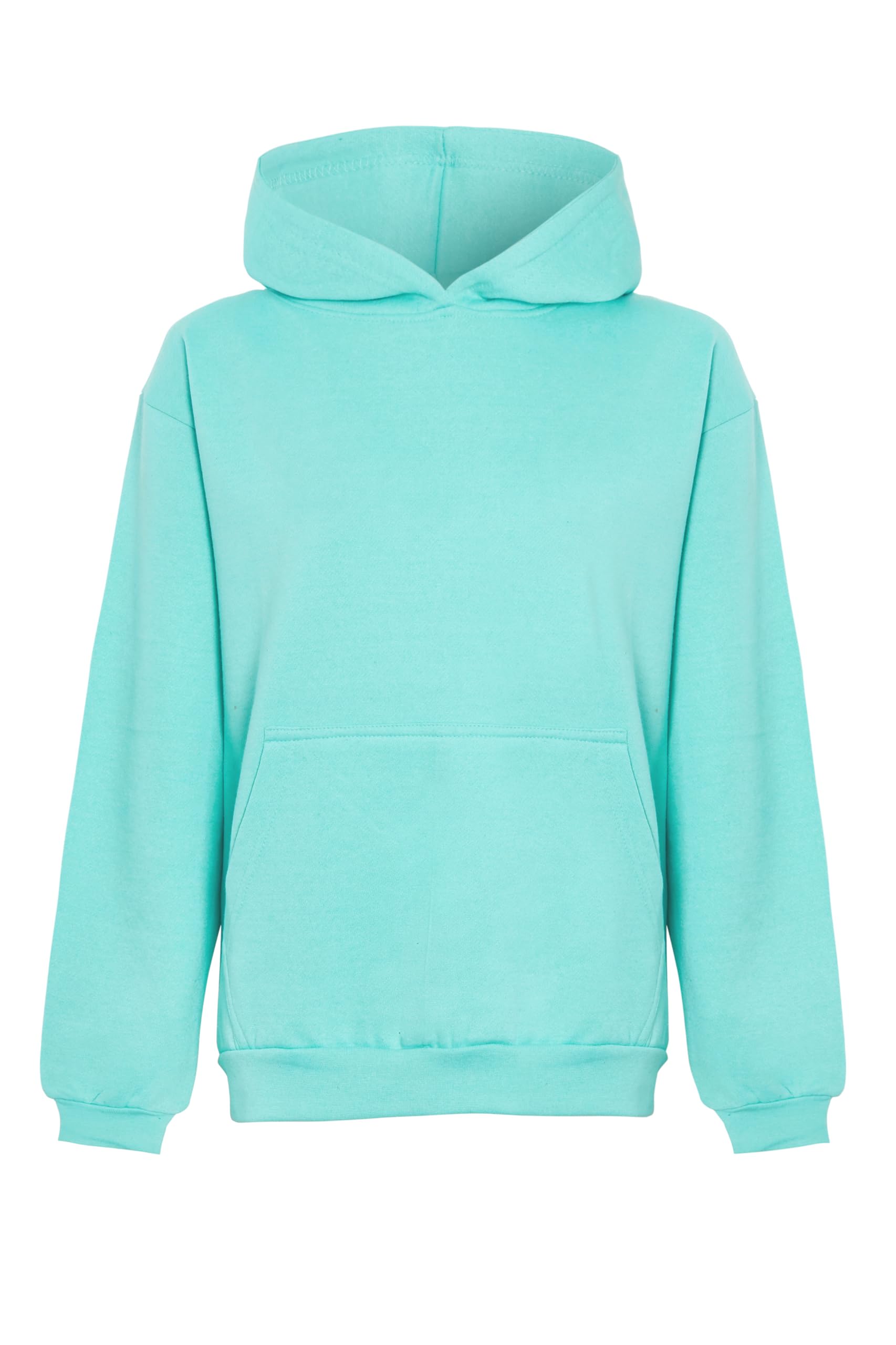 imporio 11 Women's Lightweight Pullover Hoodie Soft Stylish Without Drawstring Ladies Hoodie UK Size S-XL (UK, Alpha, S, Regular, Regular, Mint)