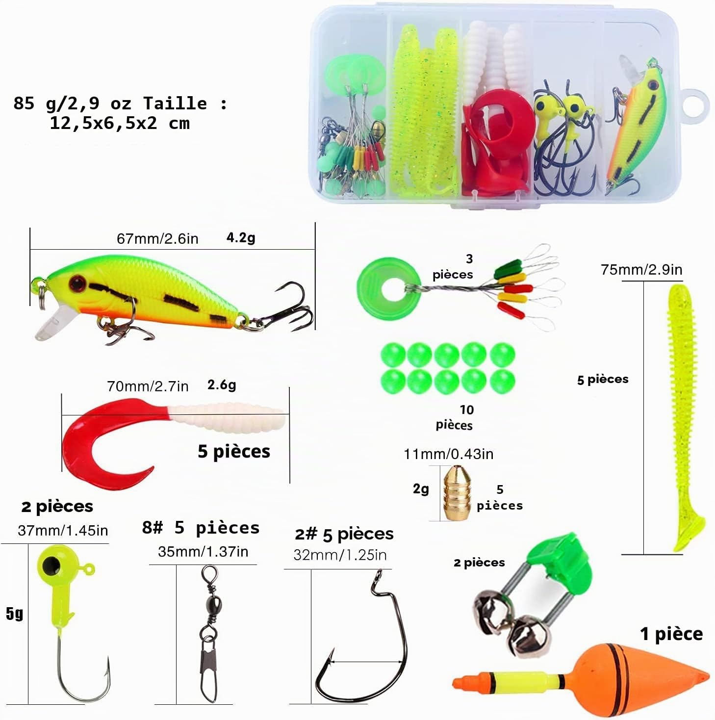 Sougayilang Canne à pêche télescopique portable avec moulinet Spincast pour enfants