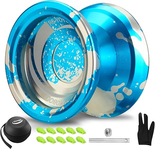 WATIEOBOO R8 Yoyo profesional sensible Yoyo, Yoyo de metal para niños principiantes, rodamiento Yoyo de repuesto para jugador Yoyo avanzado +