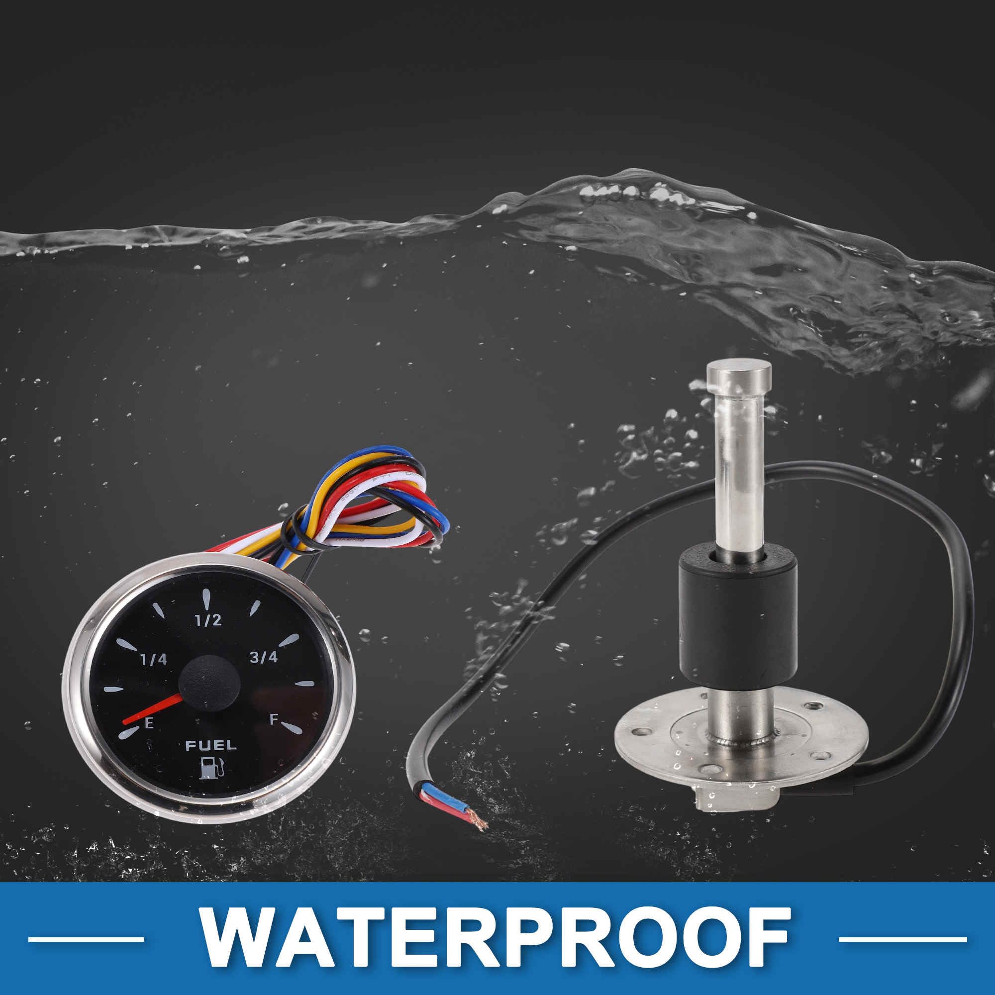 A ABSOPRO Kit Unità Invio Carburante E Indicatore Nero 1 Pz Marino Metallo