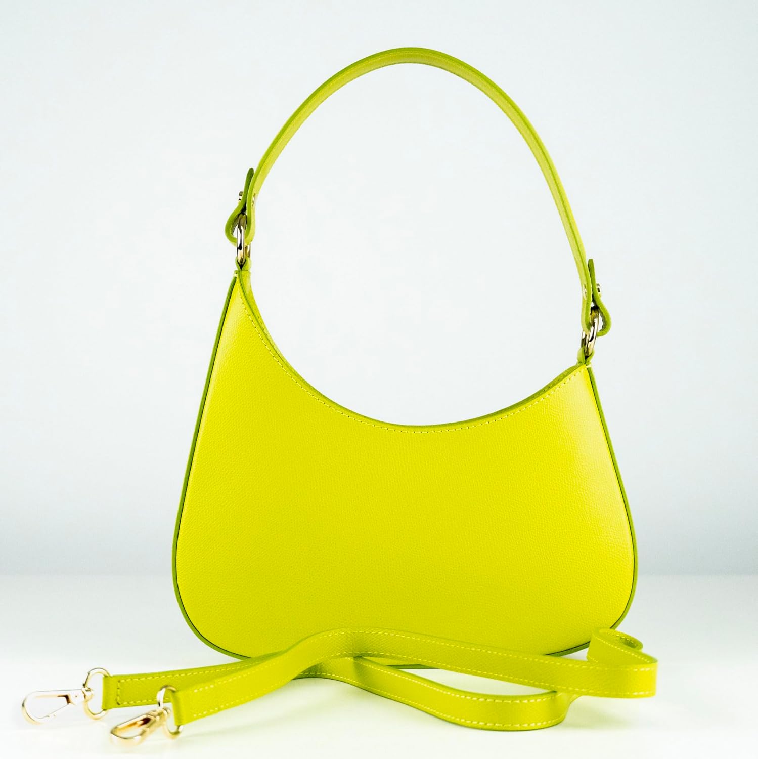 Premium Italian Leather Handmade in Florence, Italy. Small Handbags for Women with Detachable Strap Made in Italy