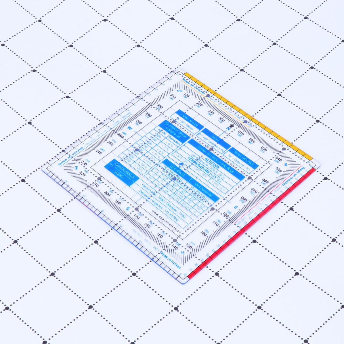 Artibetter Règle de Vol Plastique Carrée Multifonction pour Étudiants et Charpentiers, Dessin D'arcs et Mesure D'épaisseur, Outil Scolaire Pratique et Précis