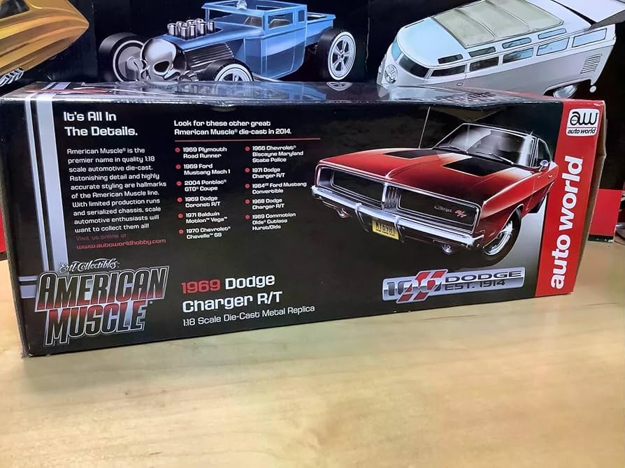 X050 オートワールド 1/18 1969 ダッジ チャージャー R/T △