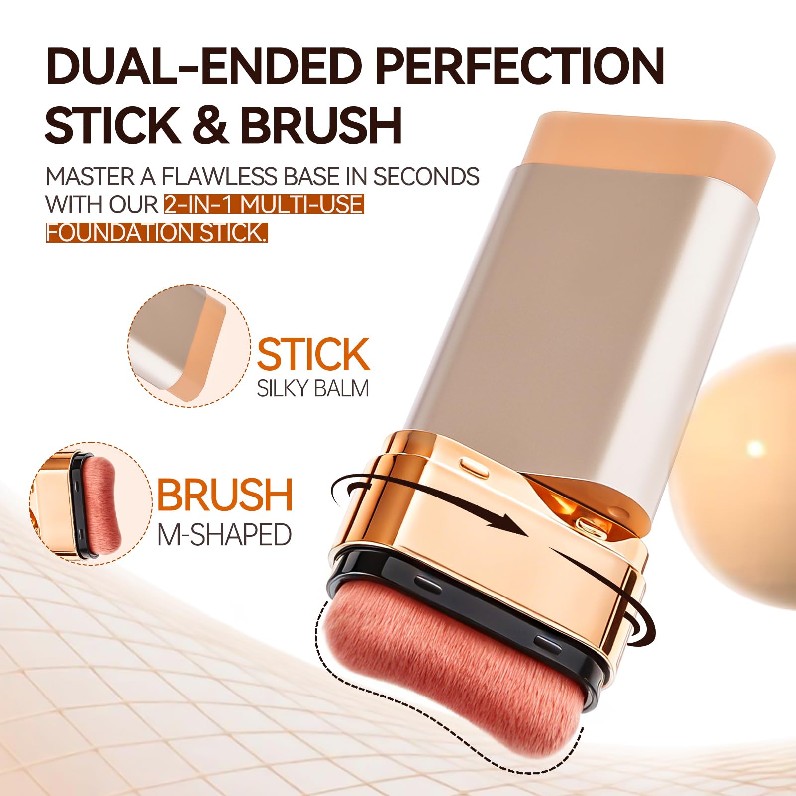 Face Sunscreen Stick - Korean Tinted Sunscreen for Face with SPF