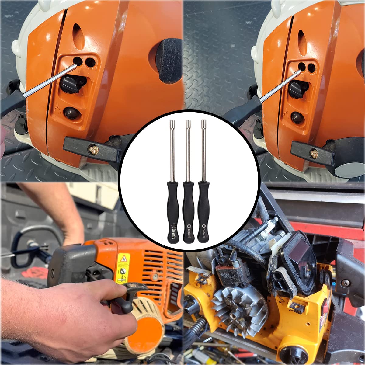 ZAMDOE Herramienta de Ajuste del carburador Kit de Ajuste del Destornillador para carburador de Motor pequeño de 2 Tiempos para Poulan para Husqvarna para STIHL para Echo Trimmer Weedeater