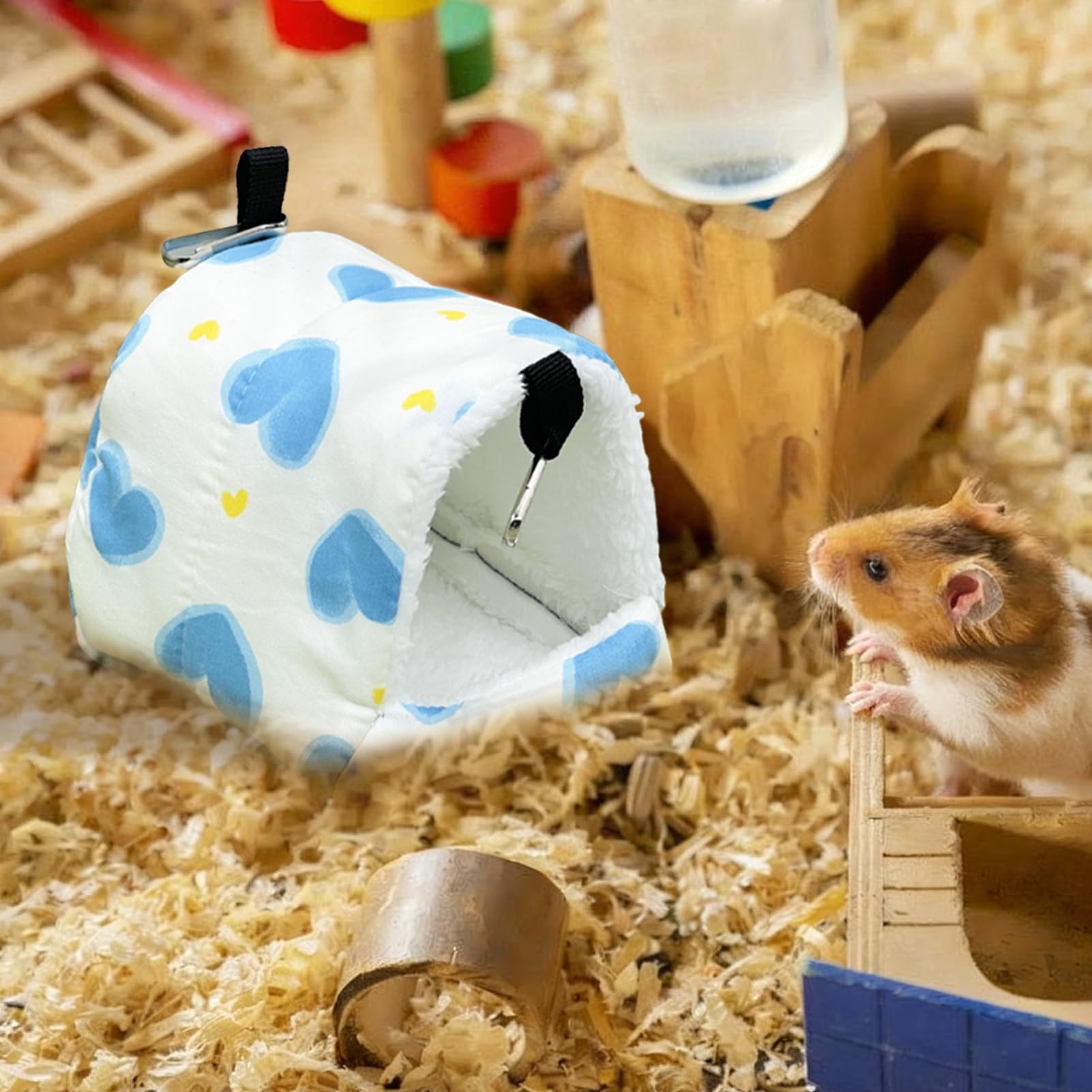 Generico Letto Per Criceti | Tana Calda e Accogliente | Letto Per Cincillà - Per Petauro Dello Zucchero, Criceto, Furetto, Gabbia, Dormire, Riposare, Nascondersi E Giocare