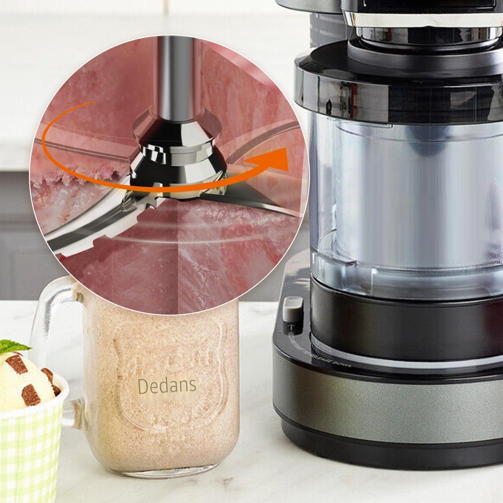 Lame de rechange compatible avec les machines à crème glacée Nin-ja Creami NC300, pièces de rechange pour Nin-ja Ice Creami Accessoires CN301CO, CN301CCO, CN305A