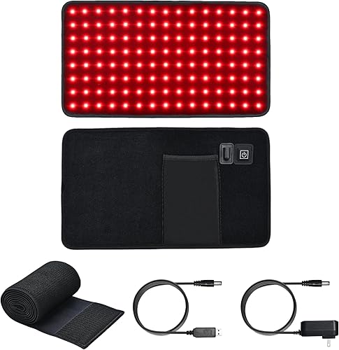 Cinturón de terapia de luz roja, envoltura de terapia de luz infrarroja cercana, terapia de luz roja para rejuvenecimiento de piel corporal, alivio