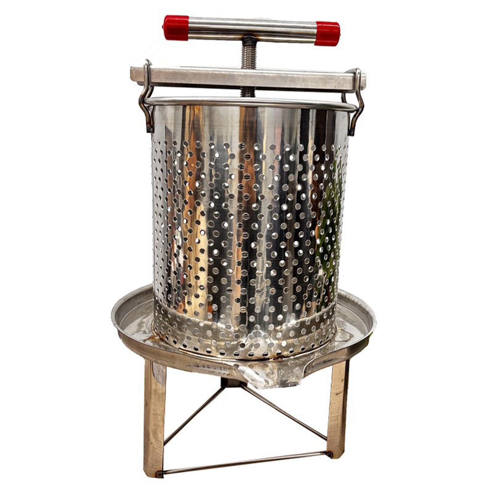 Extractor de Miel y Prensa casera para Frutas, Incluye Mango en Forma de T y Mallas filtrantes, 3 Mallas de Filtración