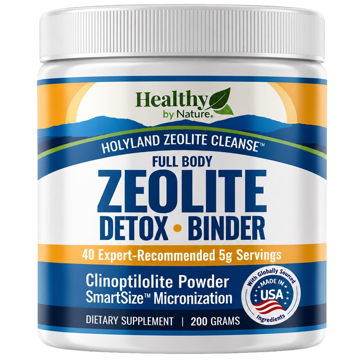 HolyLand Zeolite Cleanse - Zeolite Detox Powder for Adults, 200g, 7.5 oz