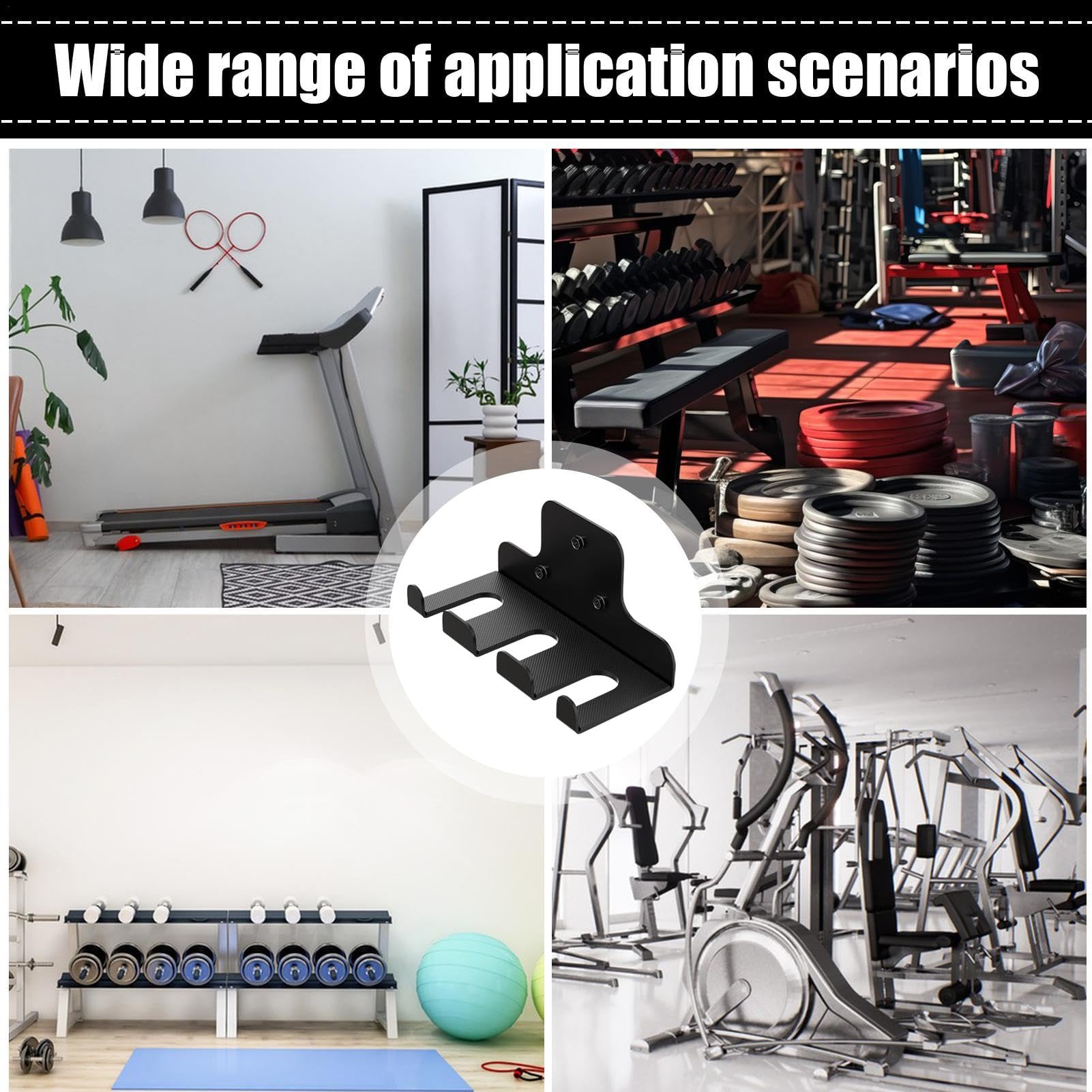 Support Pour Disques Olympiques Gorilla Sports - 6 Emplacements - Charge Max 350 Kg - Pour Disques 50/51 Mm - Acier, Noir Ou Blanc