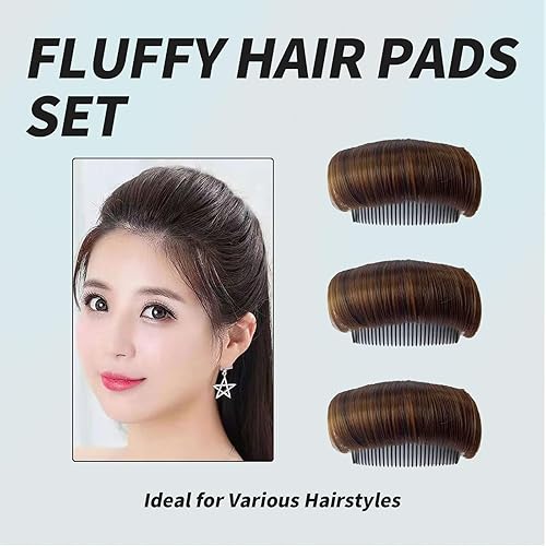 Miniatura 2 de 3 pinzas invisibles para el pelo de moño para el cabello, herramienta de inserción de peinado para volumen de cabello de princesa esponjoso, levanta