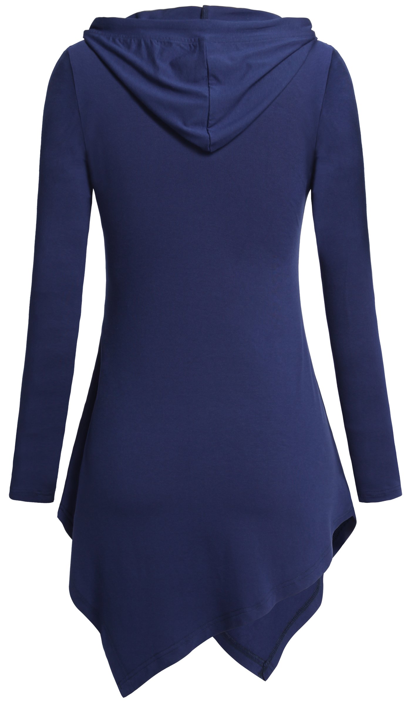 Floleo Womens Hoodies Pullover Sweatshirt 1/4 Button Long Sleeve Womens Cute Comfy Hooded Tops With Kangaroo Pocket