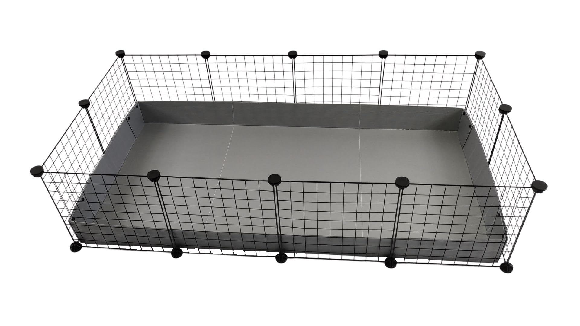 C&C Modular cage 4x2 145 x 75 cm silver