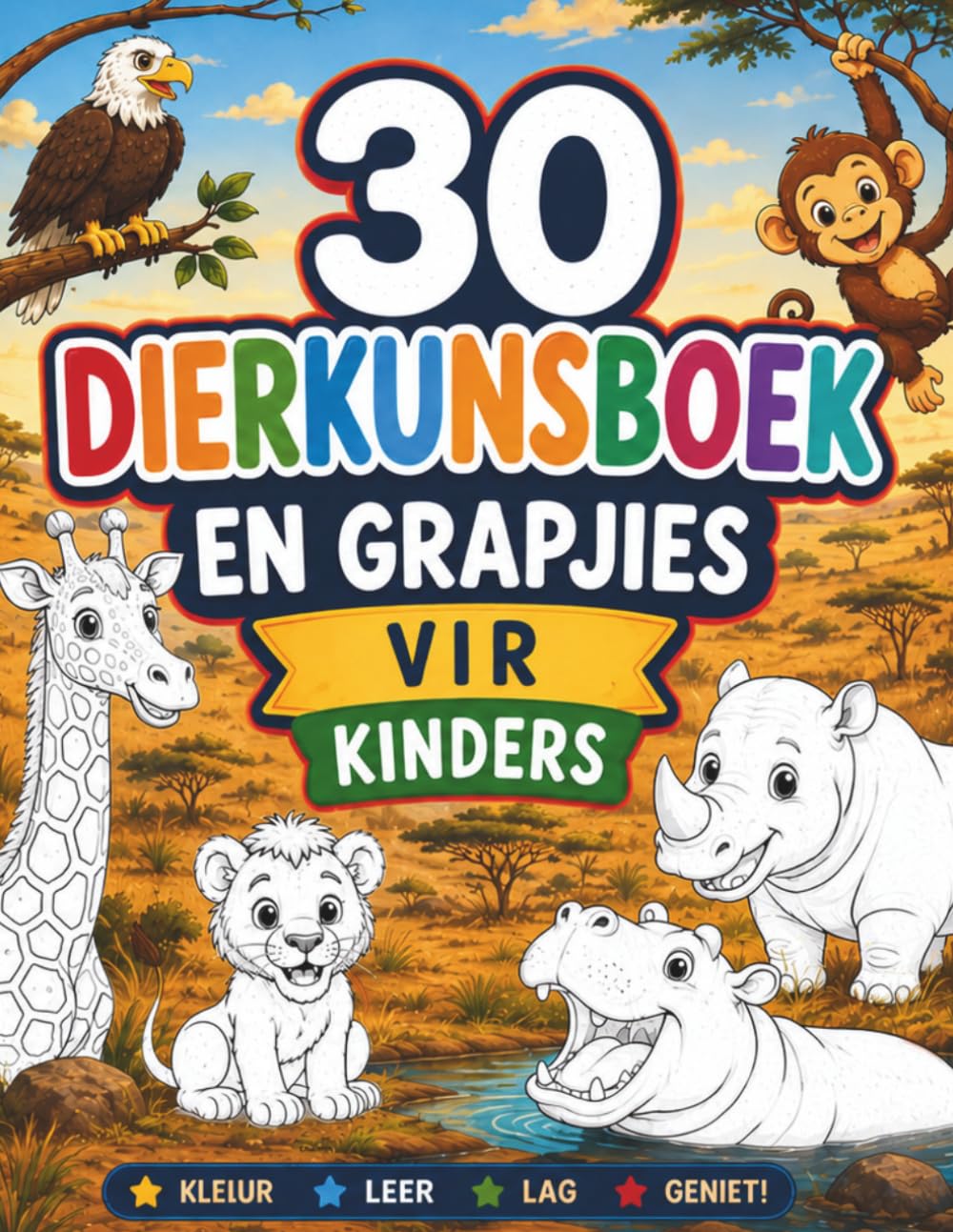30 DIERKUNSBOEK EN GRAPJIES VIR KINDERS