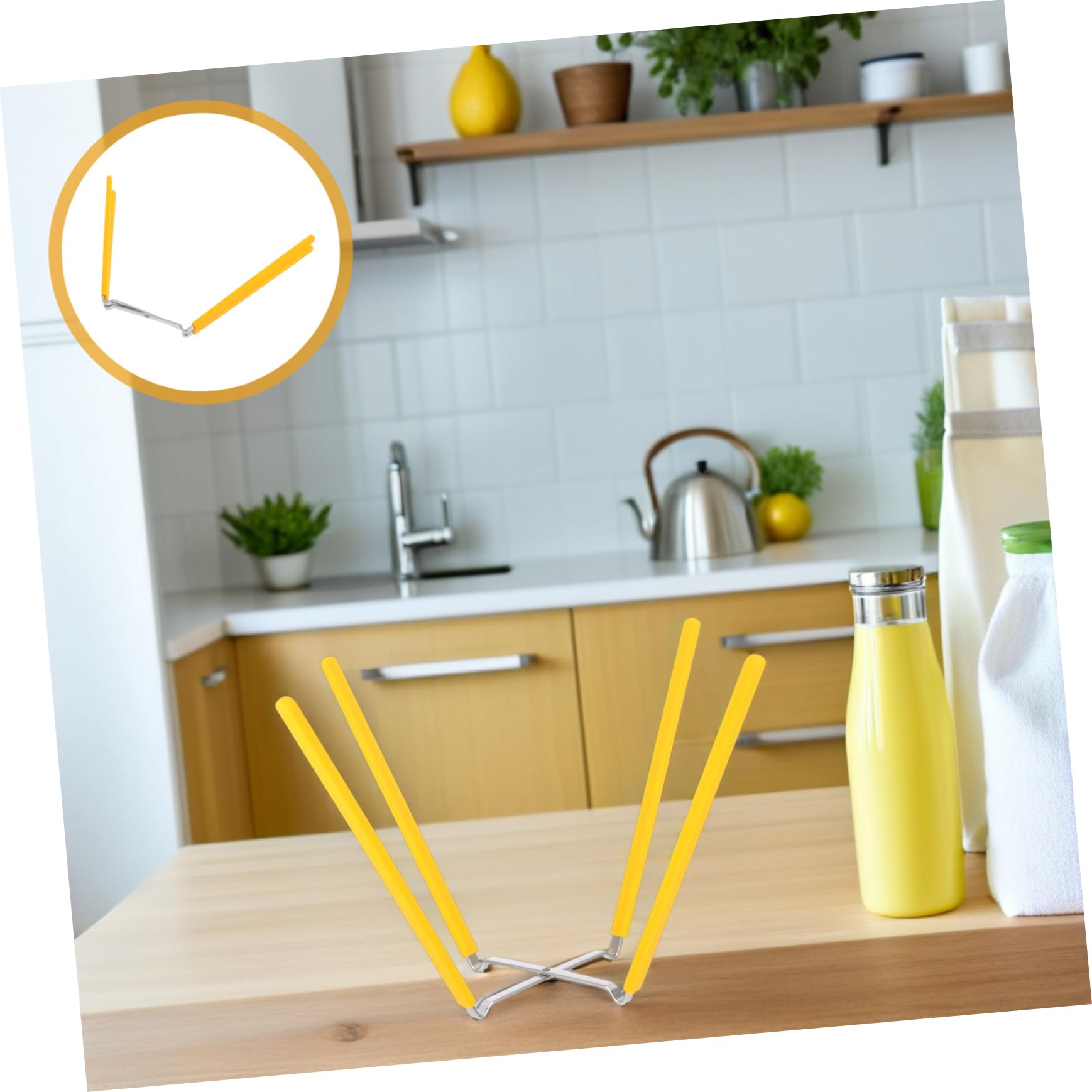 Holibanna Supporto per Torta Chiffon in Acciaio Inossidabile Supporto Invertito per Cottura Raffreddamento E Facile Conservazione.