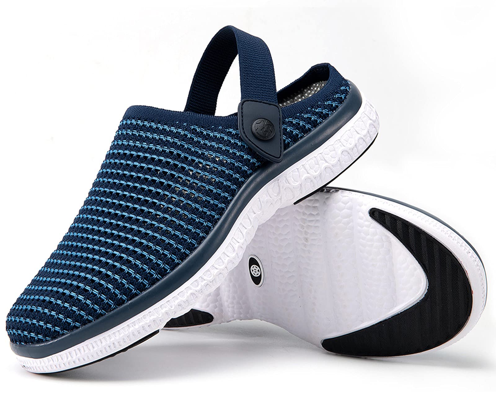 Zoccoli Sabot Uomo Donna Spiaggia Giardino Pantofole Maglia Traspirante Clogs Scarpe da Mare Estate Sandali Antiscivolo Piatto Ciabatte