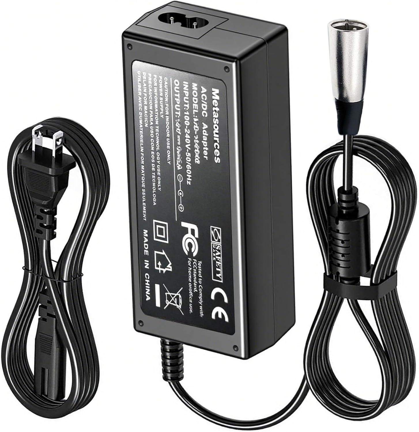 3-Pin XLR AC/DC Adapter for Golden Companion I GC240 II GC340 GC440 Compass Sport GP605SS GP605CC GP615SS GP615CC GA531 GA541 GB118 GB148 24V - 29.4V Power Supply Charger