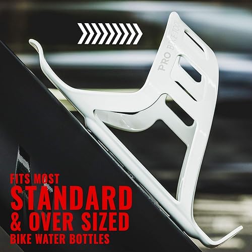 Miniatura 3 de Botella de agua para bicicleta, negro o blanco brillante, sistema de retención seguro, no se safa, ligera y resistente. Caja para la botella, rápido