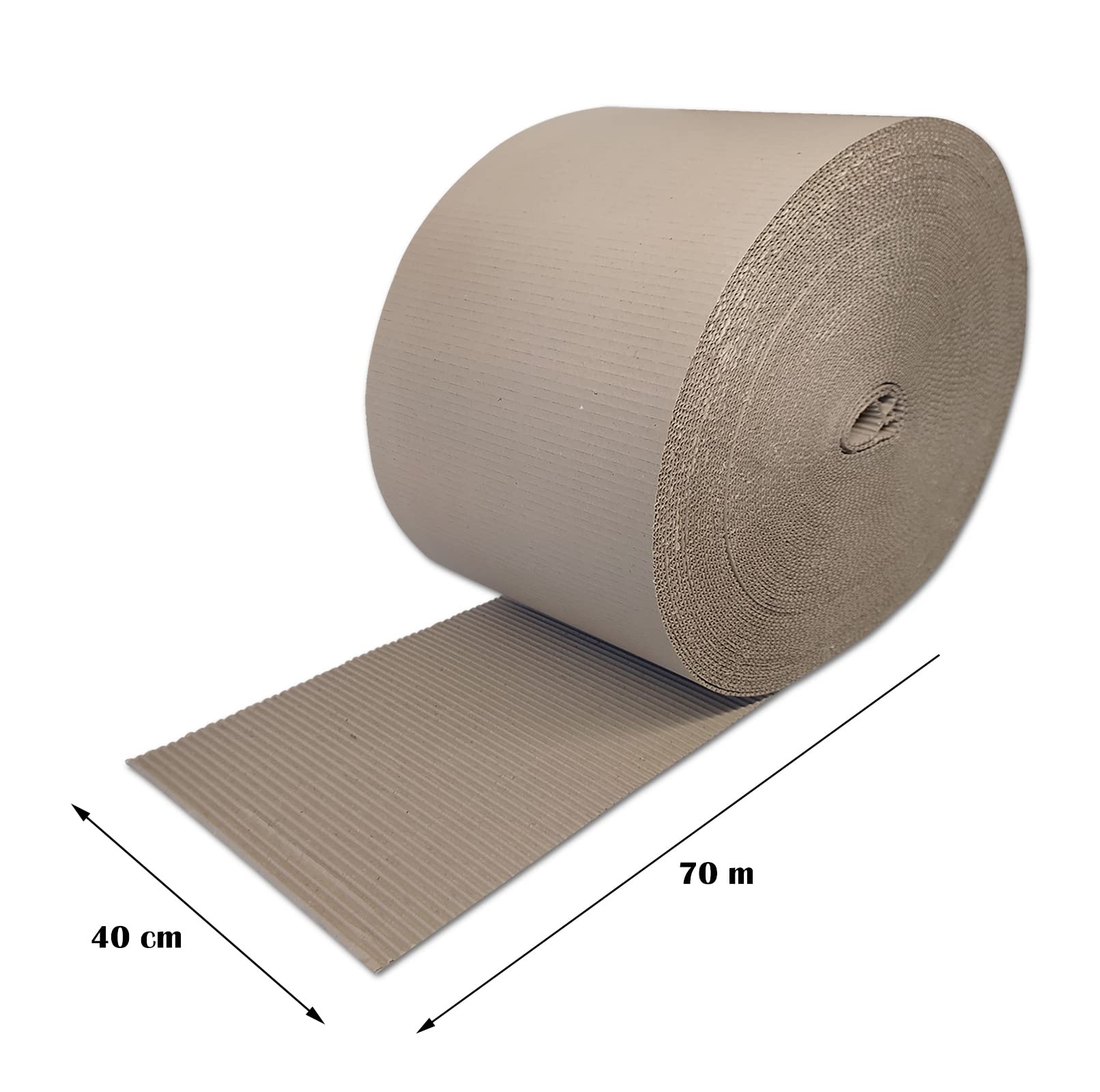verpacking Cartone ondulato in rotoli 40 cm x 70 m (onda C) | materiale per imballaggio | 3 rotoli