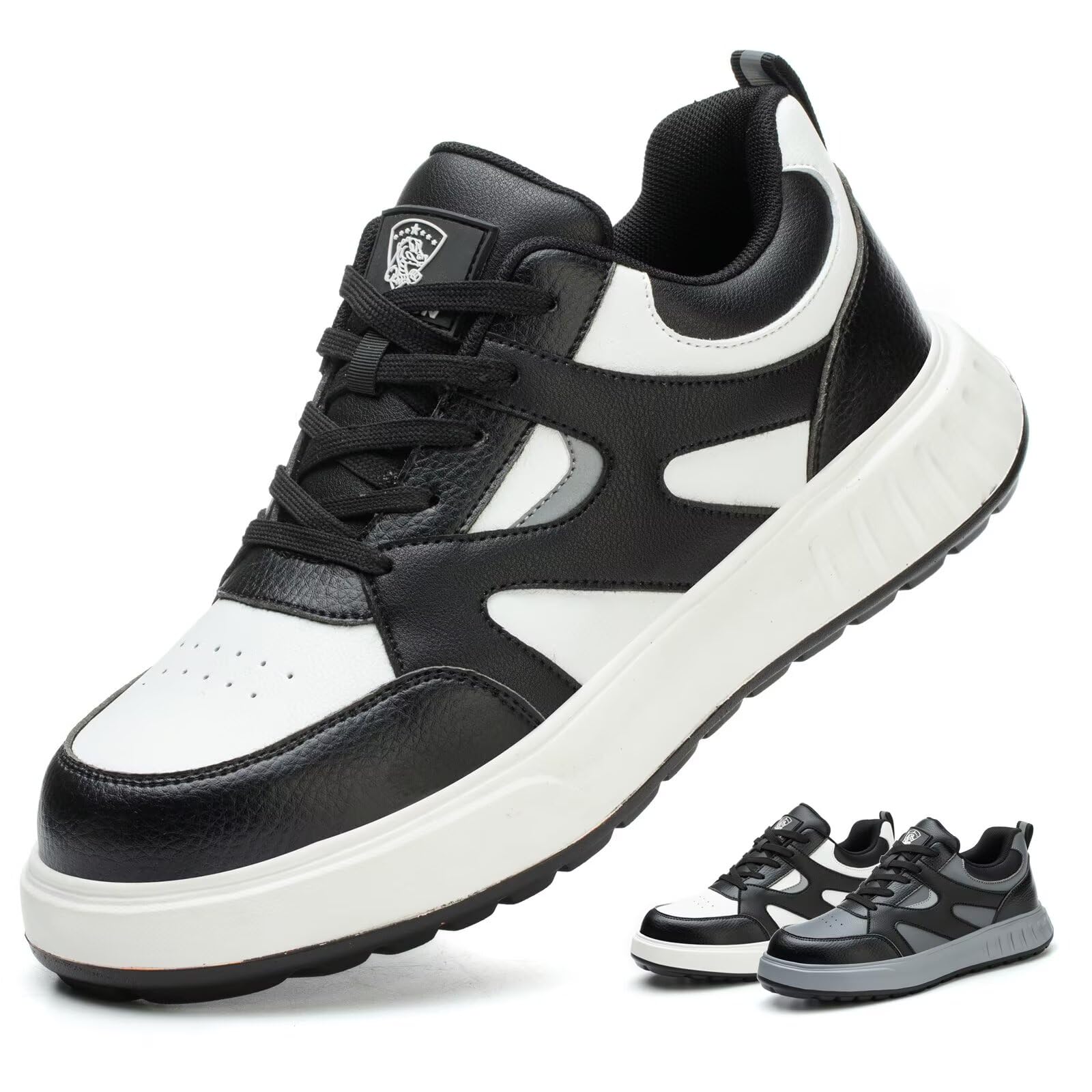 Scarpe Antinfortunistiche Uomo Donna Leggere Scarpe da Lavoro con Punta in Acciaio Comode Scarpe Sicurezza Traspiranti