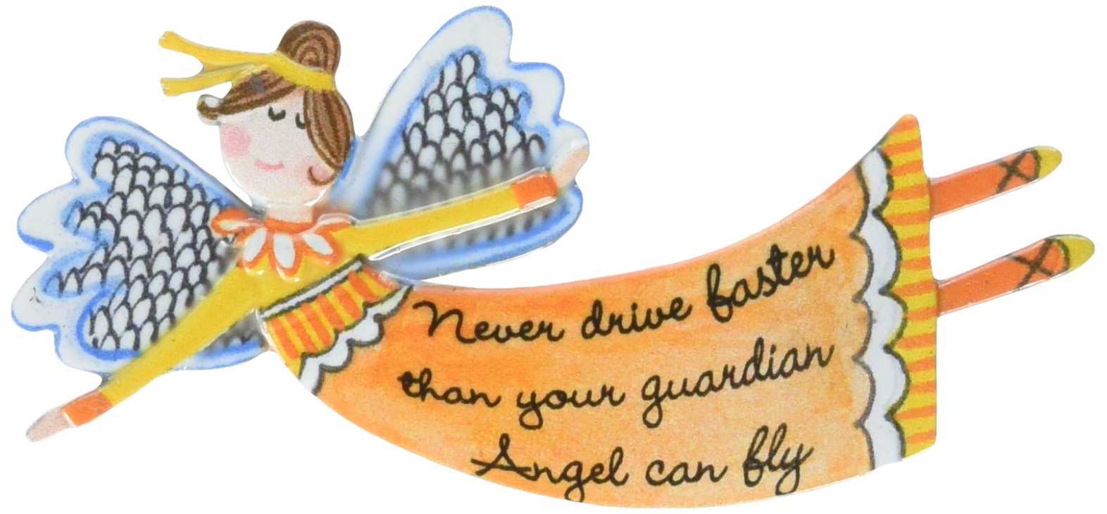 Cathedral Art Never Drive Faster Than Your Guardian Angel Can Fly Visor Clip
