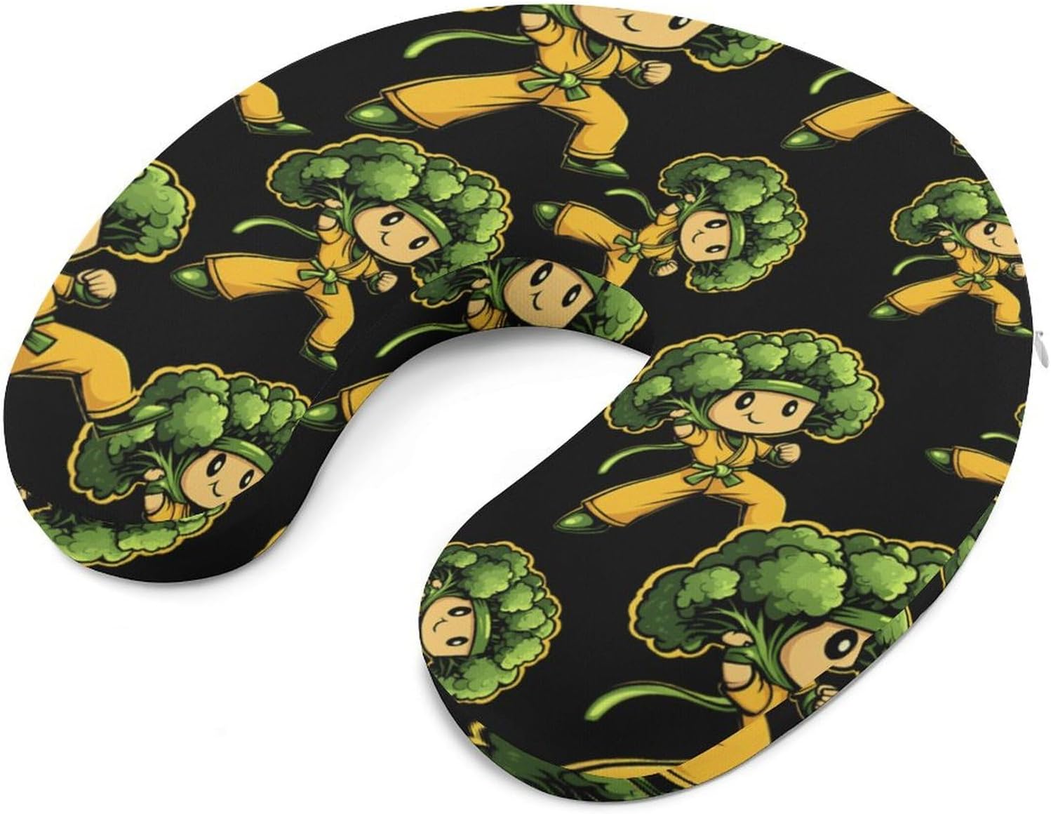 Karate Broccoli Memory Foam Pillows U Shaped Travel Neck Pillow
