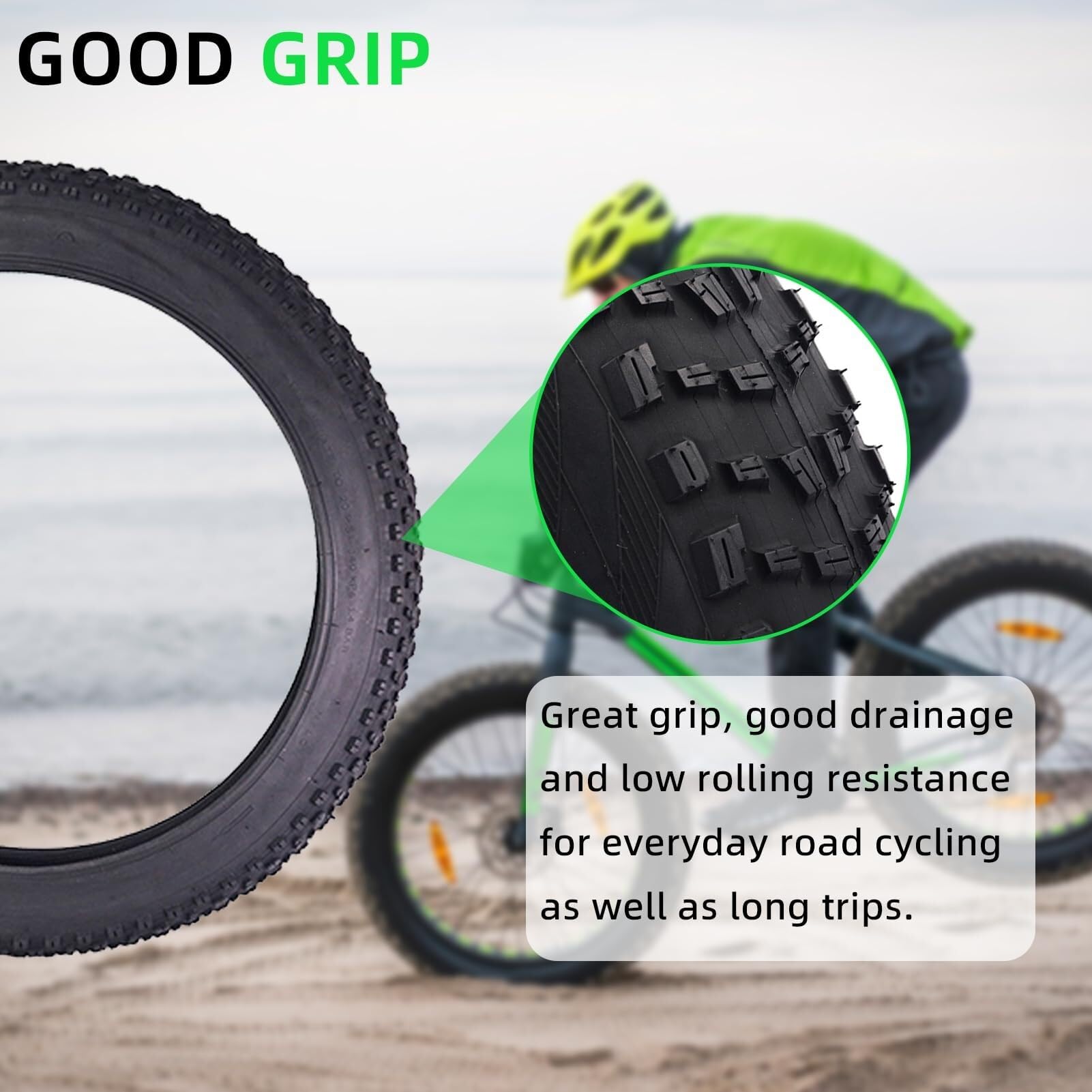 Amazon | 2個セット 24x4.0インチ 電動自転車用ファットタイヤ＋