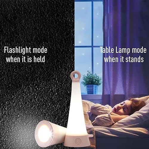 Miniatura 6 de Luz nocturna recargable 2 en 1 Sensor de luz nocturna LED portátil para dormitorio, baño, inodoro, lectura, camping