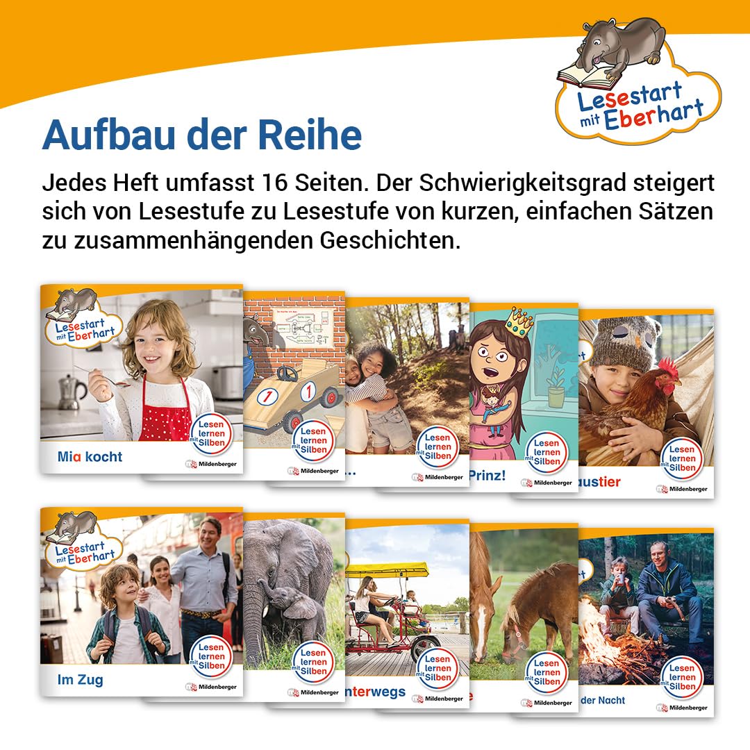 Paket – Lesestart mit Eberhart: Komplettbezug Heft 1 bis 50 plus Sonderhefte: Themenhefte für Erstlesekinder, Lesestufe 1 bis 5 (Lesestart mit ... für Erstlesekinder - 5 Lesestufen)