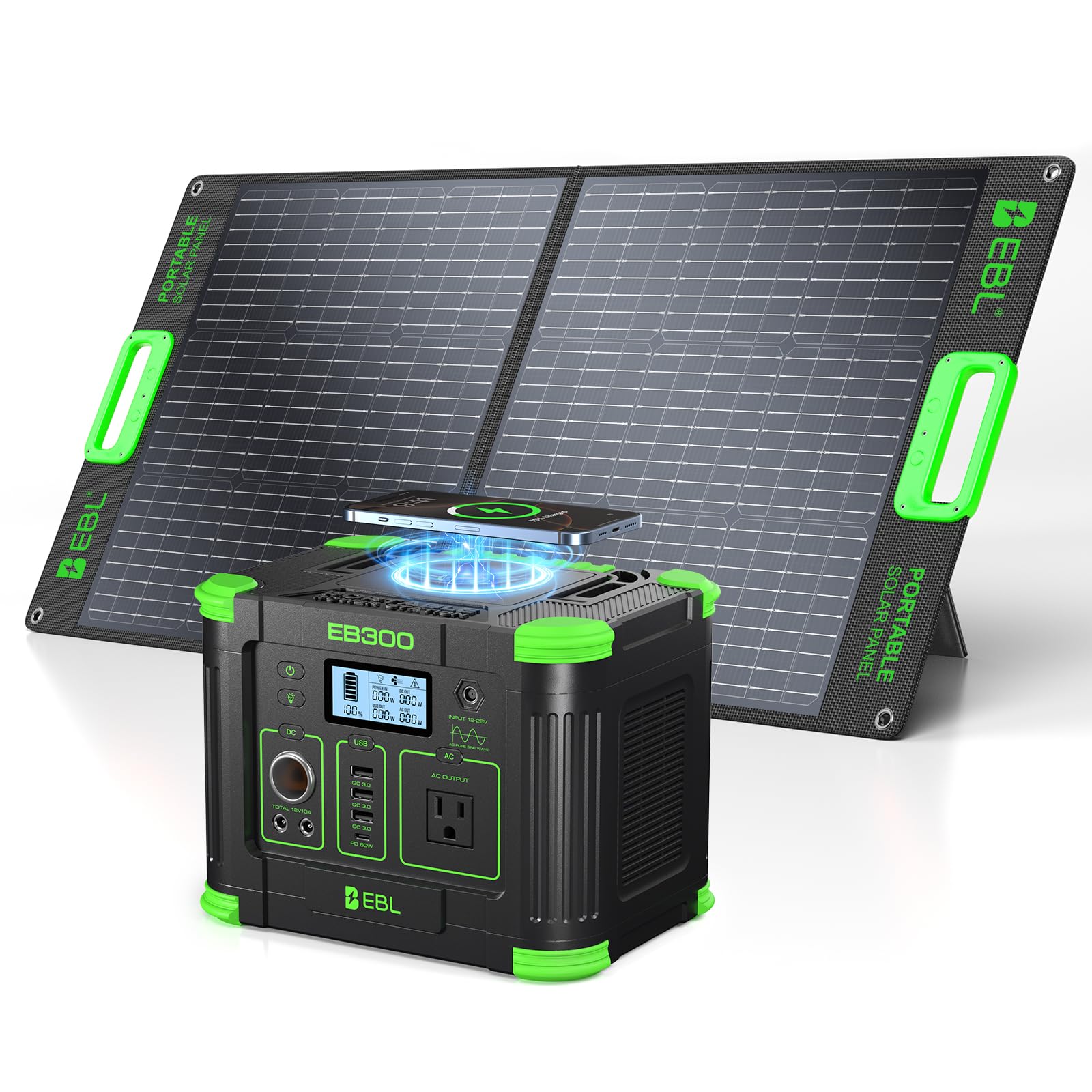 Amazon.com : EBL 300W Portable Power Station with 100W Portable