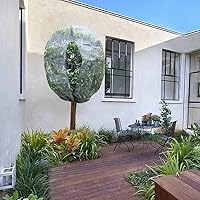 Vista 8 de Cubierta para plantas de jardín, bolsas de red de protección para plantas con cremallera, cubierta de red para árboles frutales, bolsas de malla
